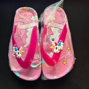 Girl Unicorn Slide Sandals Non-Slip Lightweight (Toddler/Little Kids) 11.5/12